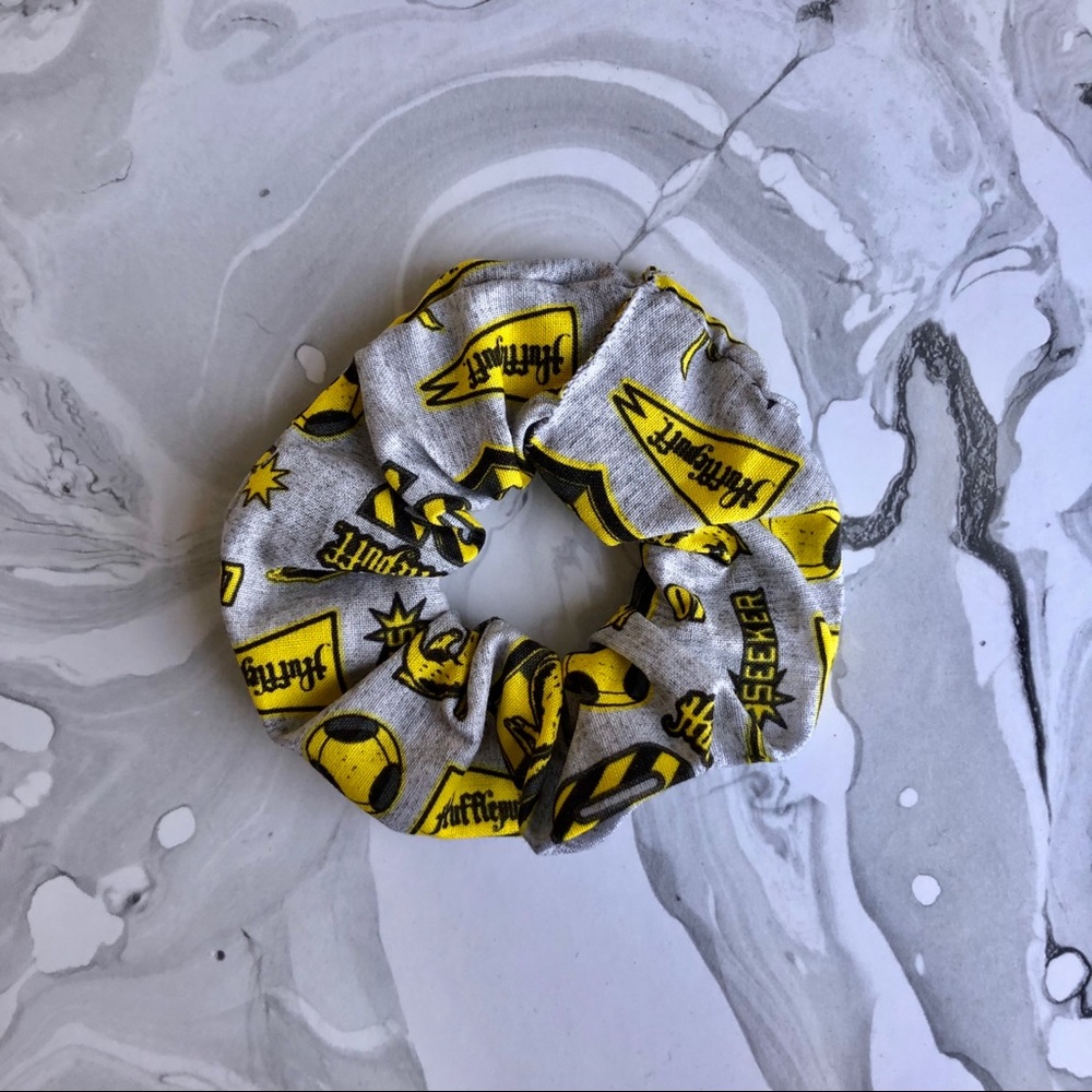 Handmade Hufflepuff Harry Potter Scrunchy